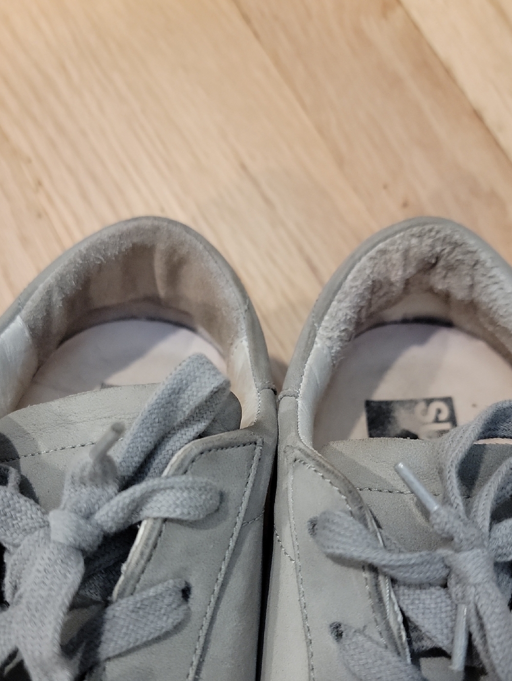 Matte Gray Golden Goose Superstar Sneakers - Picture 8 of 8